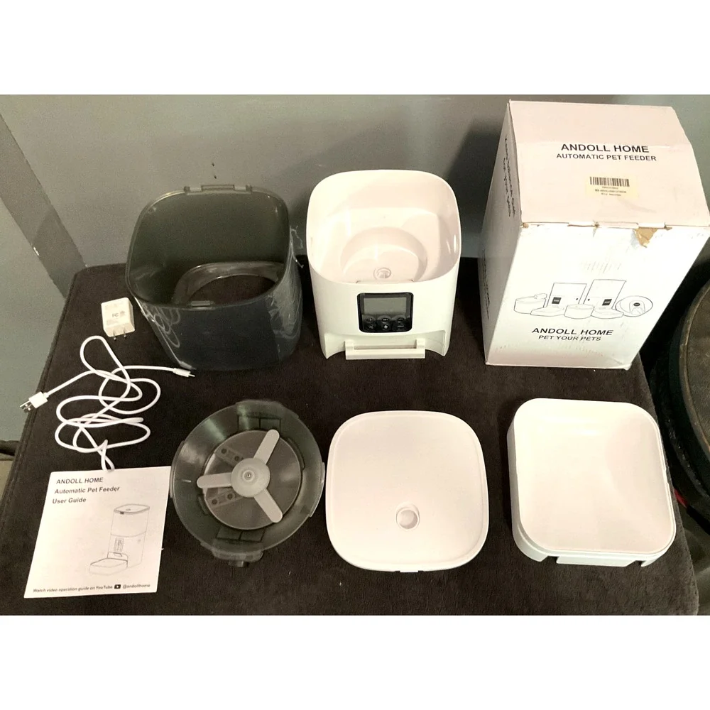 Automatic Cat Feeder Timed Dog & Cat Food Dispenser with 10s Voice Recorder GUC